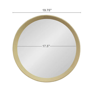 Sunvega Solid Mango Wood Frame Wall Mirror with Clean Silhouette for Bathroom