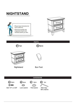Sunvega Contemporary Gray Nightstand with Pewter Bar Pulls and Crown Molding Details