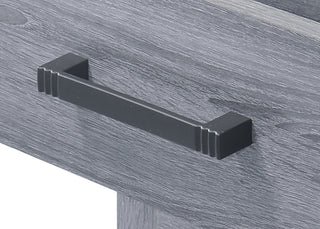 Sunvega Sleek Contemporary Gray Nightstand with Durable Materials for Bedroom