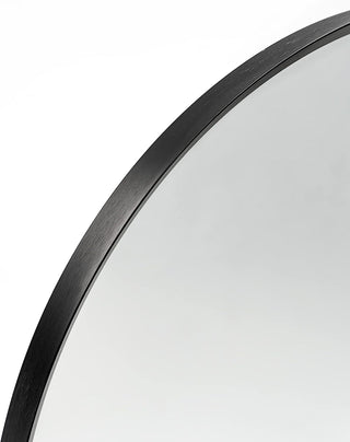 Sunvega 20x30 Inch Black Arched Wall Mirror with Anti-Rust Aluminum Frame