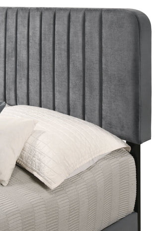 Sunvega Stylish Casual Gray Queen Bed Frame with Durable Support