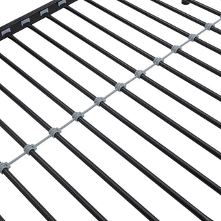 Sunvega Metal Bunk Bed with Trundle for Modern Space Saving Bedroom