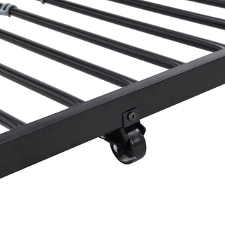 Sunvega Metal Bunk Bed with Trundle for Modern Space Saving Bedroom