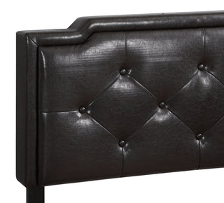 Sunvega Full Bed with Chic Tufted Headboard and Vibrant Blue Hue in One Box