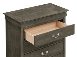 Sunvega Traditional Gray Storage Chest with Timeless Style and Durable Craftsmanship