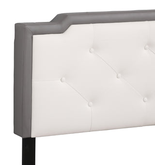 Sunvega Full Bed with Chic Tufted Headboard and Vibrant Blue Hue in One Box