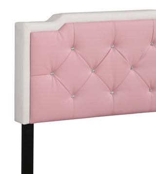 Sunvega Full Bed with Chic Tufted Headboard and Vibrant Blue Hue in One Box