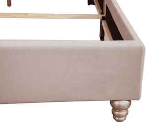Sunvega Queen Upholstered Bed with Transitional Style and Sturdy Frame