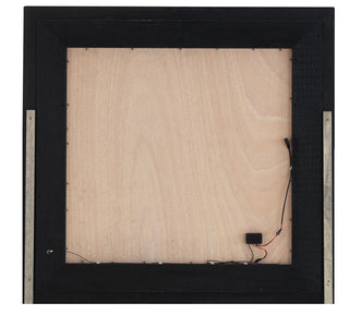 Sunvega Elegant Transitional Mirror In Metallic Black For Compact Areas