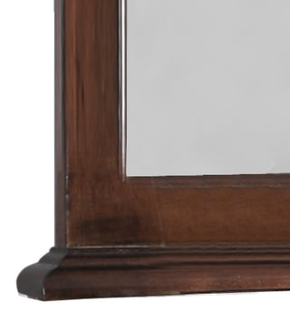 Sunvega Cappuccino Night Stand with Carved Trim and Nickle Hardware
