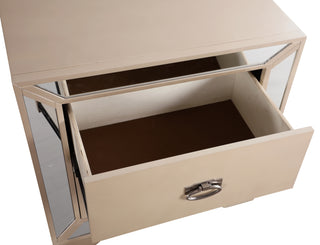 Sunvega Contemporary Pearl Nightstand With Versatility For Modern Bedroom