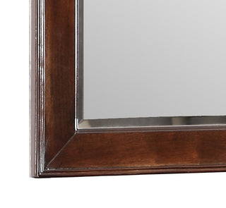 Sunvega Classic Traditional Nightstand in Rich Cappuccino Wood Veneer with Felt Lined Drawers