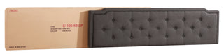 Sunvega Full Bed with Chic Tufted Headboard and Vibrant Blue Hue in One Box