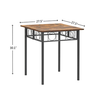 Sunvega Wood Square Table for Kitchen Dining Room Furniture with Timeless Appeal