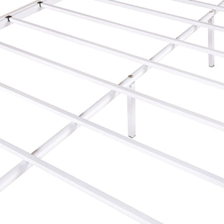 Sunvega Heavy Duty Twin Over Full Metal Bunk Bed with Enhanced Guardrail and Inclined Ladder