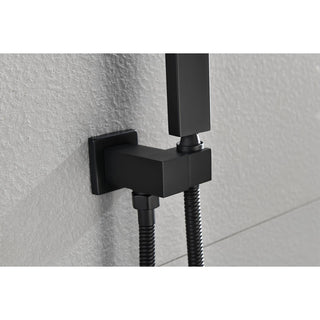 Sunvega Ceiling Mounted Rainfall Shower System Combo with Handheld and Self-Cleaning Nozzle