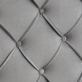 Sunvega Modern Upholstered King Size Platform Bed Frame with Button Tufted Headboard