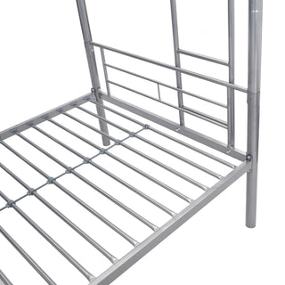 Sunvega Metal Bunk Bed with Trundle for Modern Space Saving Bedroom