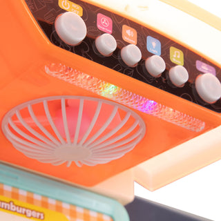 Sunvega Large Pretend Play Kitchen Set with Realistic Lights Sounds and 65 Pcs Accessories