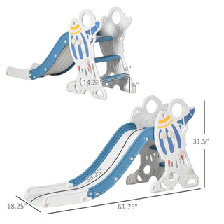 Sunvega Indoor Rocket Ship Slide for Toddlers Ages 1.5-3 with Non-Slip Stairs