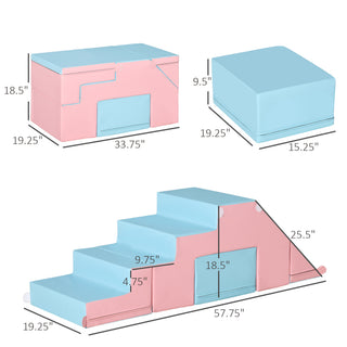 Sunvega Soft Foam Play Set for Toddlers with Reconfigurable Design and Easy to Clean Surface