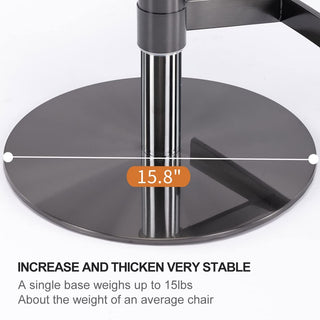 Sunvega Adjustable Height Swivel Barstool with Nappa Leather Seat for Kitchen Counter