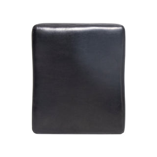 Sunvega Brown Bonded Leather Saddle Seat Backless Counter Stools Set of 2