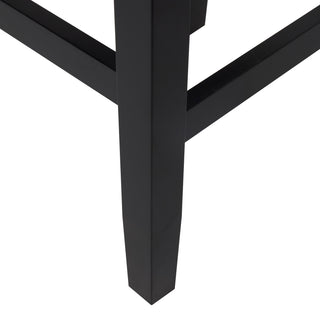 Sunvega Brown Bonded Leather Saddle Seat Backless Counter Stools Set of 2