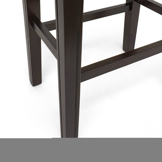 Sunvega Foldable Acacia Wood Wicker Counter Stools for Outdoor Bar