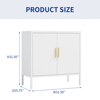 Sunvega High Strength Steel Storage Cabinet with Adjustable Shelves and Doors
