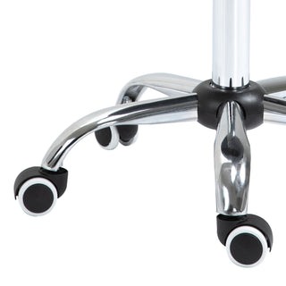 Sunvega Ergonomic Adjustable Height Rolling Saddle Stool with PU Leather Seat