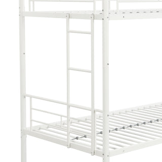 Sunvega Metal Bunk Bed with Trundle for Modern Space Saving Bedroom