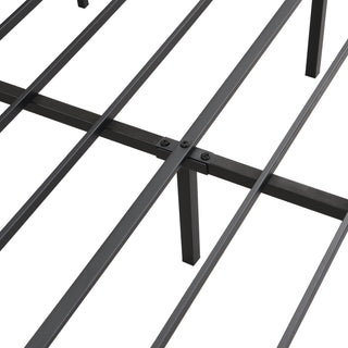 Sunvega King Size LED Upholstered Bed Frame with Storage Headboard and Charging Station