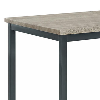 Sunvega Durable Powder Coated Metal Rectangle Dining Table for Four