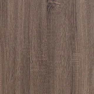 Sunvega Barrel Oak Slatted Headboard Queen Panel Bed with Matching Footboard