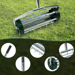 Sunvega 4 Wheel Heavy Duty Water Hose Reel Cart with Storage Basket and Weather Resistant Finish