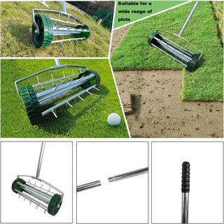 Sunvega 4 Wheel Heavy Duty Water Hose Reel Cart with Storage Basket and Weather Resistant Finish