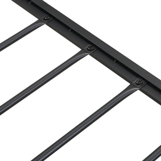 Sunvega Full Size Metal Platform Bed Frame with Upholstery Storage Headboard and Footboard