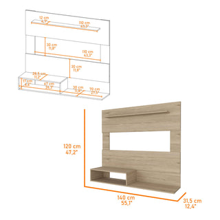 Sunvega Three Drawers Pressed Wood Dresser in Wengue Easy To Assemble