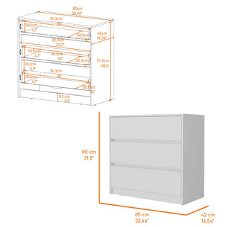 Sunvega Duncan Nightstand with Top Open Shelf and Large Drawer for Bedroom