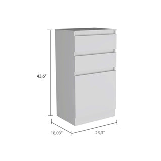 Sunvega Jewelry Box with Mirror, Two Drawers, and a Single Door Cabinet