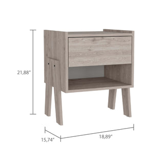 Sunvega Hyacinth Nightstand with One Drawer and Open Shelf