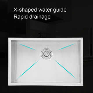 Sunvega 16 Gauge T304 Stainless Steel Undermount Kitchen Sink with Drain Assembly