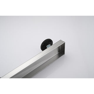 Sunvega 24 Inches Linear Shower Drain with Hair Strainer and Leveling Feet