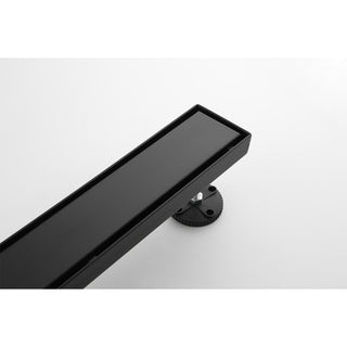 Sunvega 24 Inches Linear Shower Drain with Hair Strainer and Leveling Feet