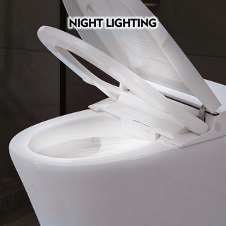 Sunvega Smart Bidet Toilet Combo with Self-Cleaning Nozzle and Foot Sensor Flush