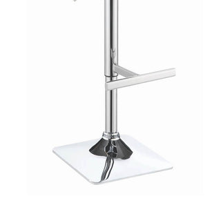 Sunvega Adjustable Bar Stool with Grey Leatherette Upholstery and Full Back Support