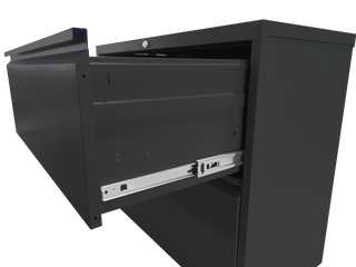Sunvega 4 Drawer Metal Vertical File Cabinet with Lock for A4 Legal Letter Size