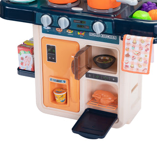 Sunvega Kids Kitchen Playset with Real Sounds and Light 42 PCS Toy Accessories Set