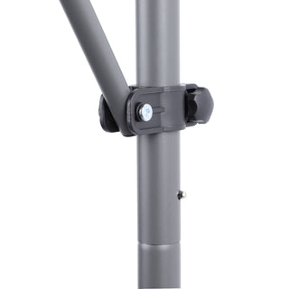 Sunvega 118-Inch Manual Retractable Patio Awning with UV Protection and Privacy Curtain